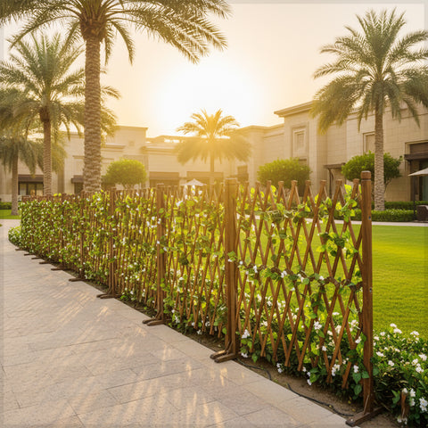 سياج شبكي خشبي قابل للتمديد (سياج فقط)