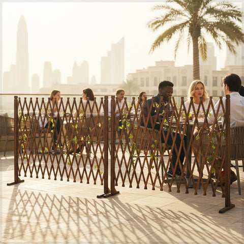 سياج شبكي خشبي قابل للتمديد (سياج فقط)