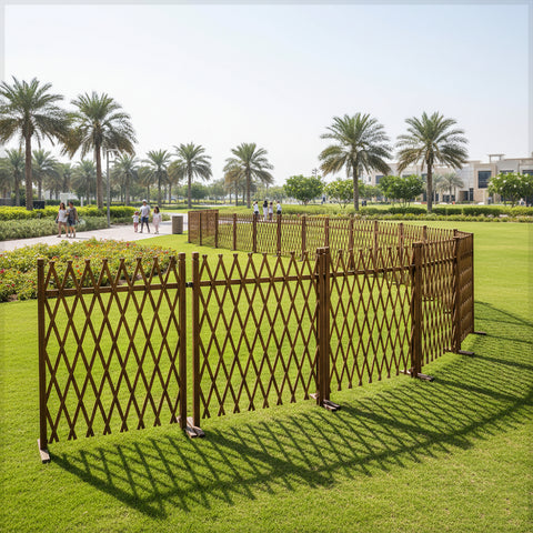 سياج شبكي خشبي قابل للتمديد (سياج فقط)