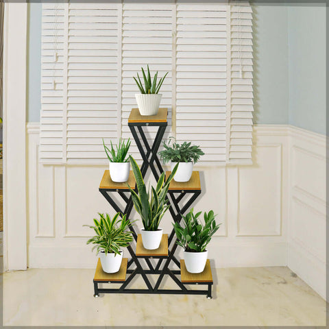 planter stand, wooden planters, hanging planters