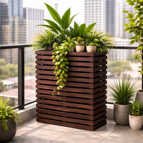 حامل نباتات خشبي خارجي