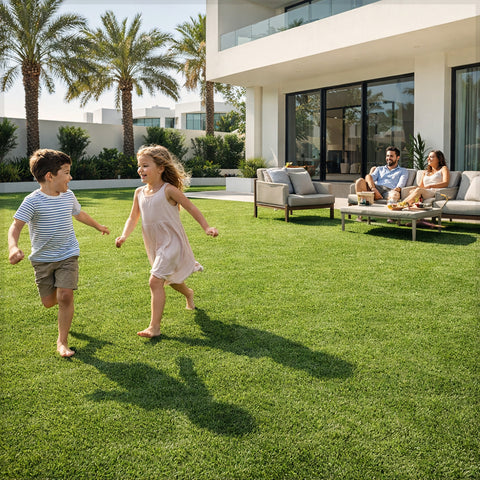 سجادة عشب صناعي عرض 4م (400سم × 100سم)