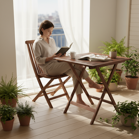 Foldable Wooden Garden Chair