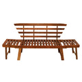 solid wood outdoor sofa