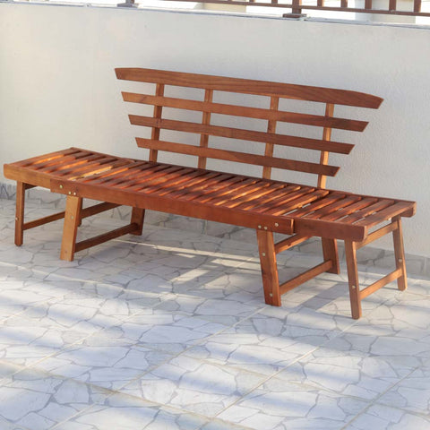 acacia wood outdoor sofa with cushions