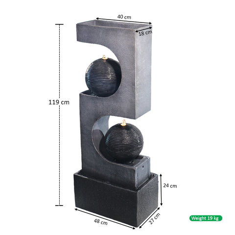 Geometric sphere fountain