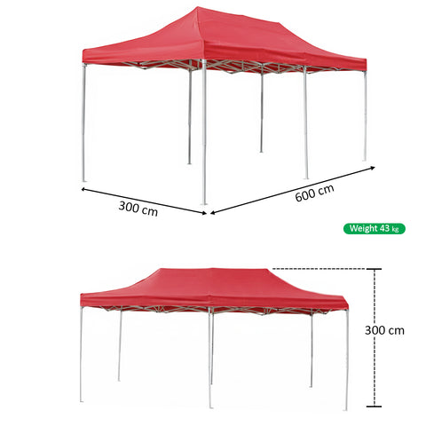 خيمة منبثقة 3م × 6م (خيمة فقط)