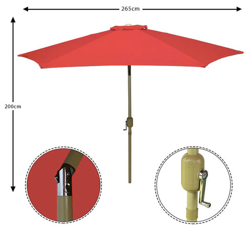 Parasol Tilting Outdoor Umbrella