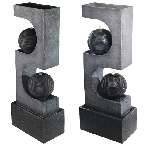 Dual sphere fountain