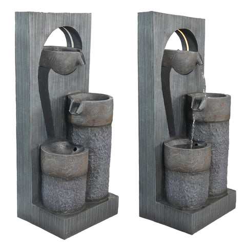 Modern garden fountain