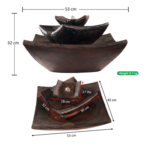 Outdoor tiered fountain