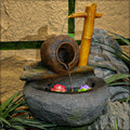 Natural bamboo water fountain