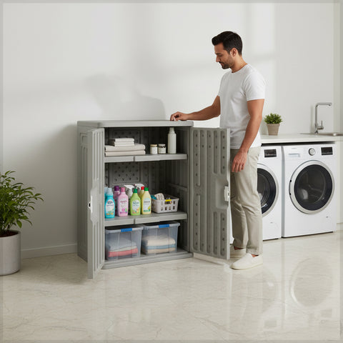 خزانة تخزين داخلية/خارجية متينة (بدون ملحقات)