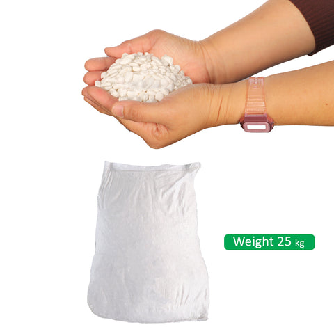 Small white pebbles