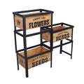 planter stand, wooden planters, hanging planters