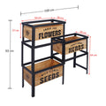 planter stand, wooden planters, hanging planters