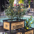 planter stand, wooden planters, hanging planters