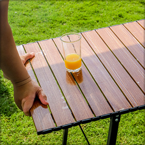 طاولة تخييم قابلة للطي محمولة مع حقيبة (طاولة فقط)