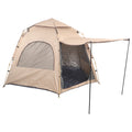 Cream camping tent