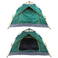 Green camping tent
