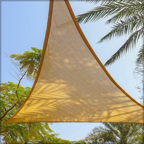 Experience cool and comfortable shade with the Triangle Sun Shade. 