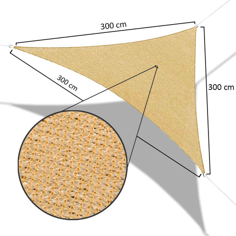 Experience cool and comfortable shade with the Triangle Sun Shade. 