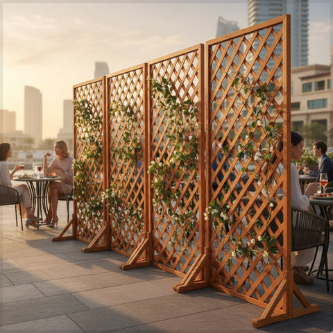 سياج الحديقة لتسلق الأواني والنباتات