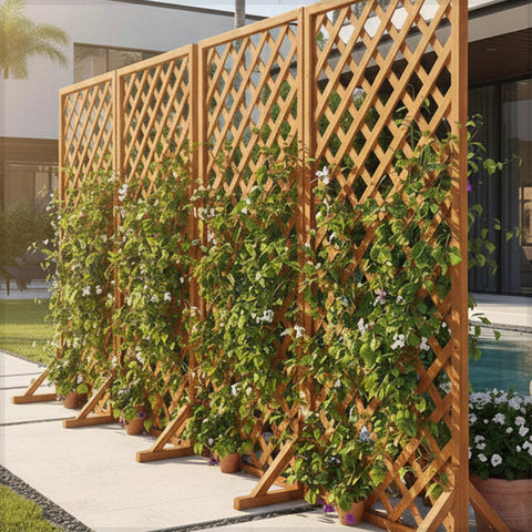 سياج الحديقة لتسلق الأواني والنباتات