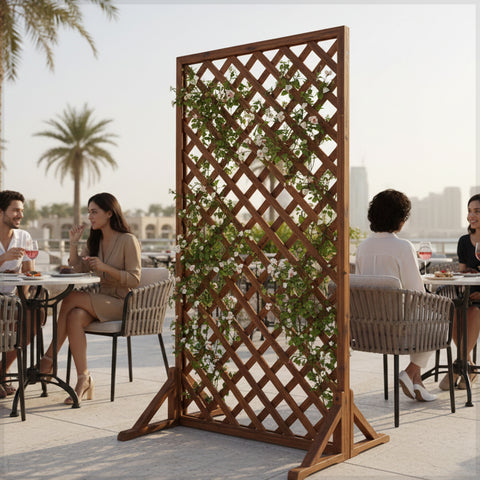 سياج الحديقة لتسلق الأواني والنباتات