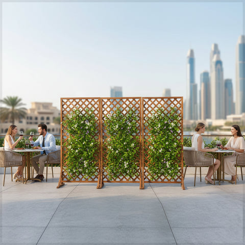 سياج الحديقة لتسلق الأواني والنباتات