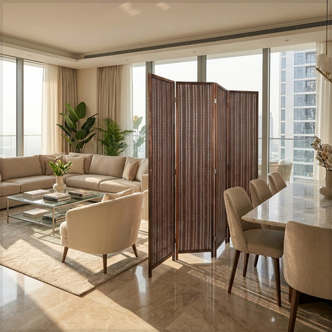 فاصل غرفة مكون من أربع ألواح (فاصل فقط)