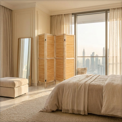 فاصل غرفة مكون من أربع ألواح (فاصل فقط)