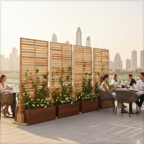 سياج الحديقة لتسلق الأواني والنباتات