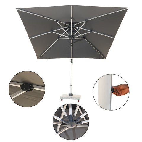 Cantilever garden parasol