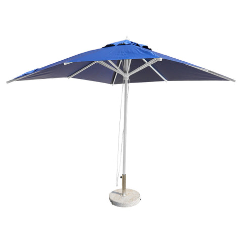 3m x 3m Square Umbrella with Round Marble Base