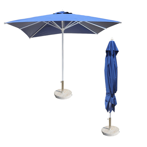 3m x 3m Square Umbrella with Round Marble Base