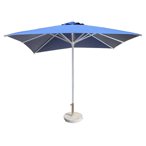 3m x 3m Square Umbrella with Round Marble Base