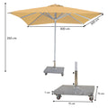 Marble base umbrella