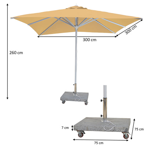 Marble base umbrella