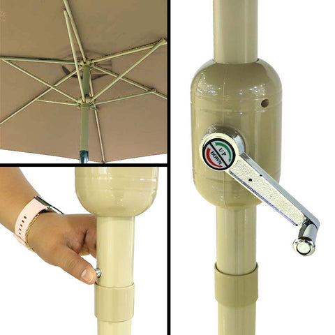 Protect yourself from the sun with our Parasol Tilting Outdoor Umbrella. 