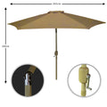 Adjustable green umbrella