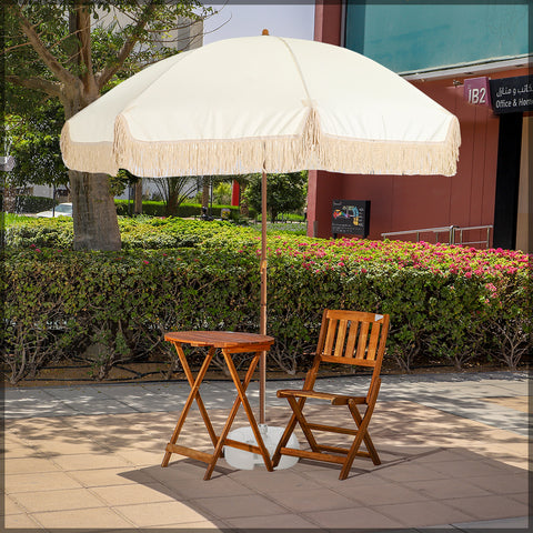 Fringe garden umbrella