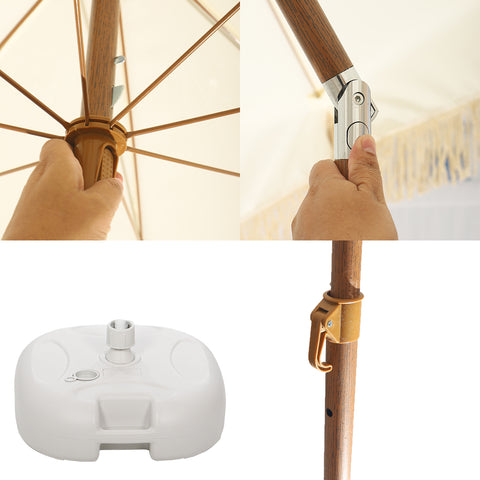Decorative garden umbrella
