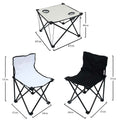 Camping chair and table set