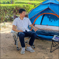 Foldable Camping Chair with Cup Holder , Pillow and Armrests