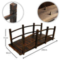 wooden garden bridge