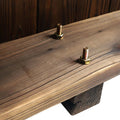outdoor wooden bridge