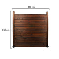 This Wooden Garden Freestanding Fence adds a touch of natural beauty to your backyard.