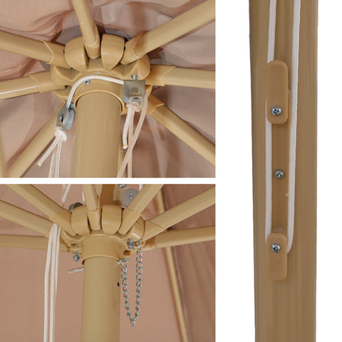 This Large Umbrella provides ample shade for your outdoor space. 