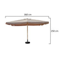 This Large Umbrella provides ample shade for your outdoor space. 